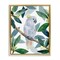 Stupell Industries Tropical Cockatoo & Greenery Framed Floater Canvas Wall Art